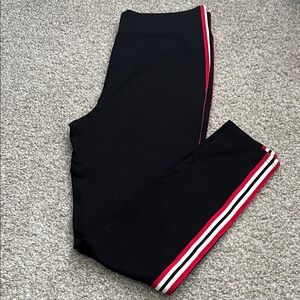 wild fable Black Track Pants with Red & White Side Stripes
